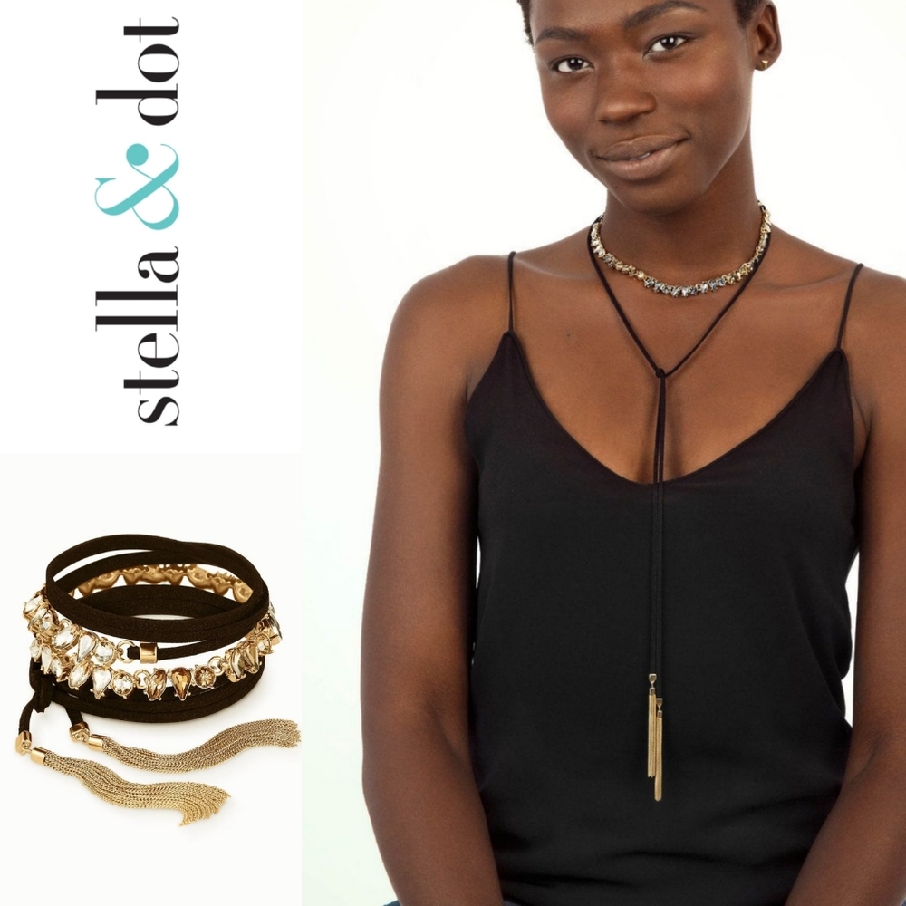 Stella & Dot Eliza Fringe Necklace